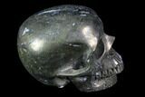 Realistic, Carved and Polished Pyrite Skull #116678-2